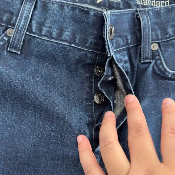 Seven For All Mankind Medium Dark Wash Standard Straight Leg Jeans Women's 31 - Picture 8 of 16